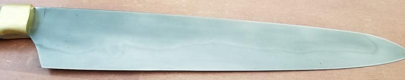 1095 chef's knife, Water quench from kiln.